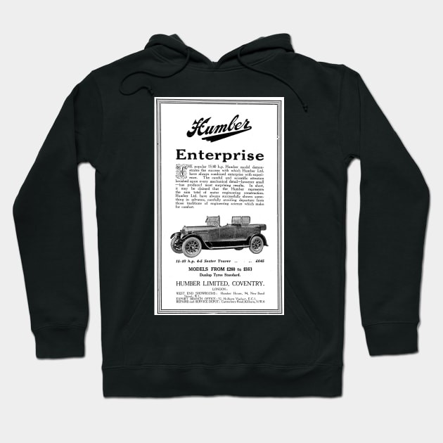 Humber - 15-40 4-5 Seater Tourer - 1927 Vintage Car Advert Hoodie by BASlade93